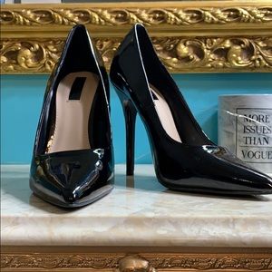 Shiny Black Heels